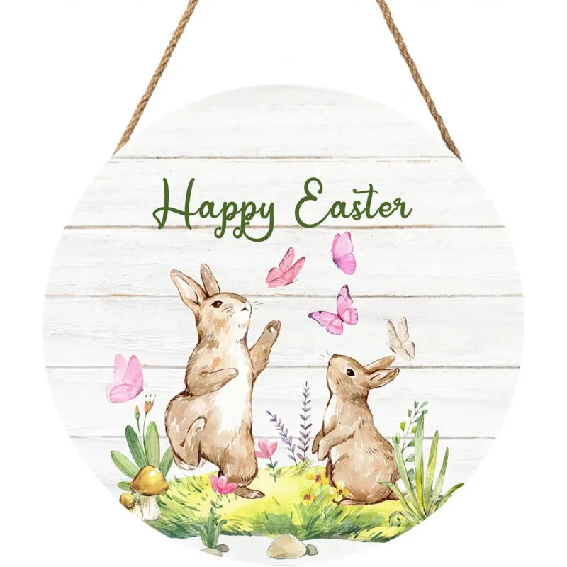 Easter Wooden Welcome Door Decorations