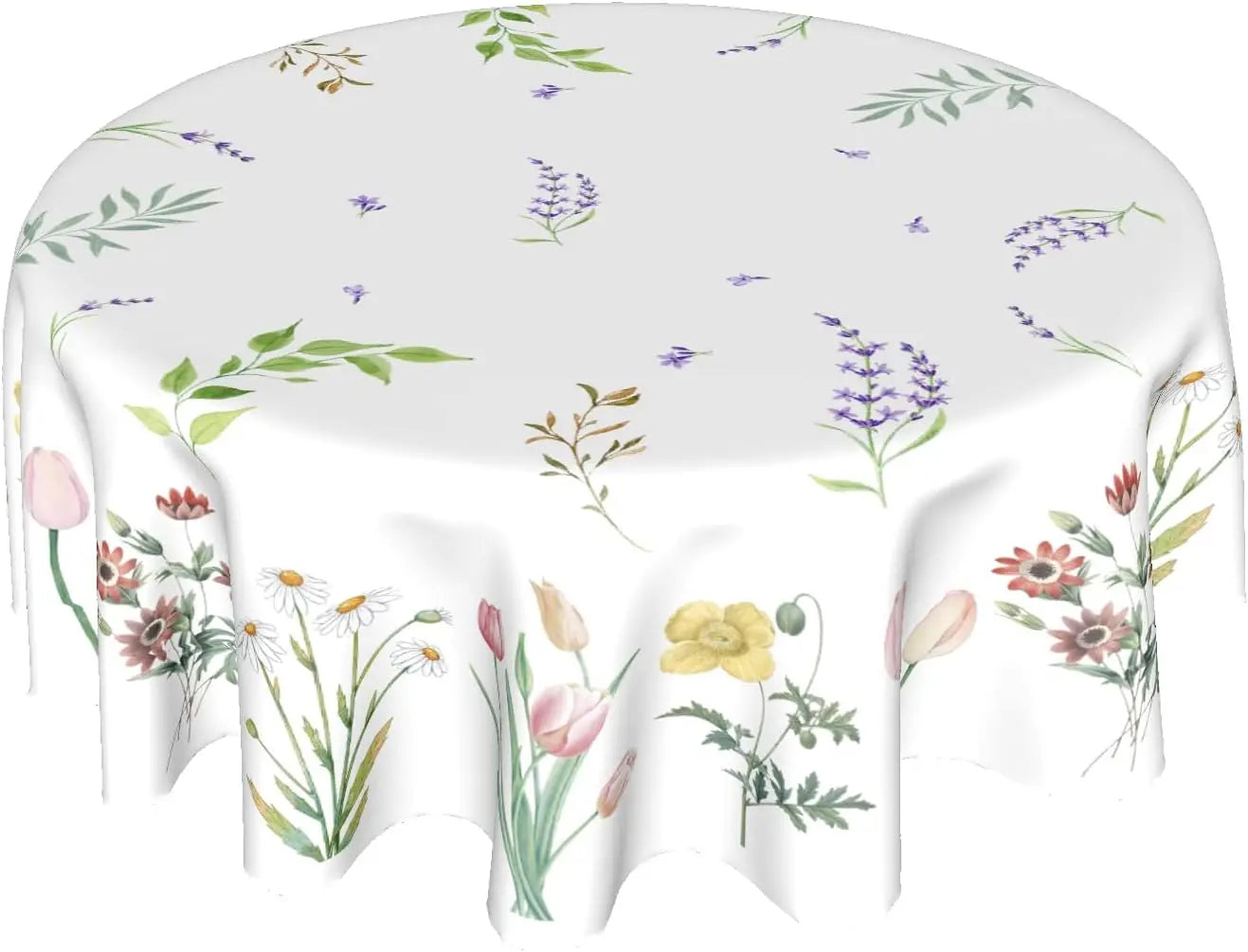 Merry Christmas Tablecloth Round