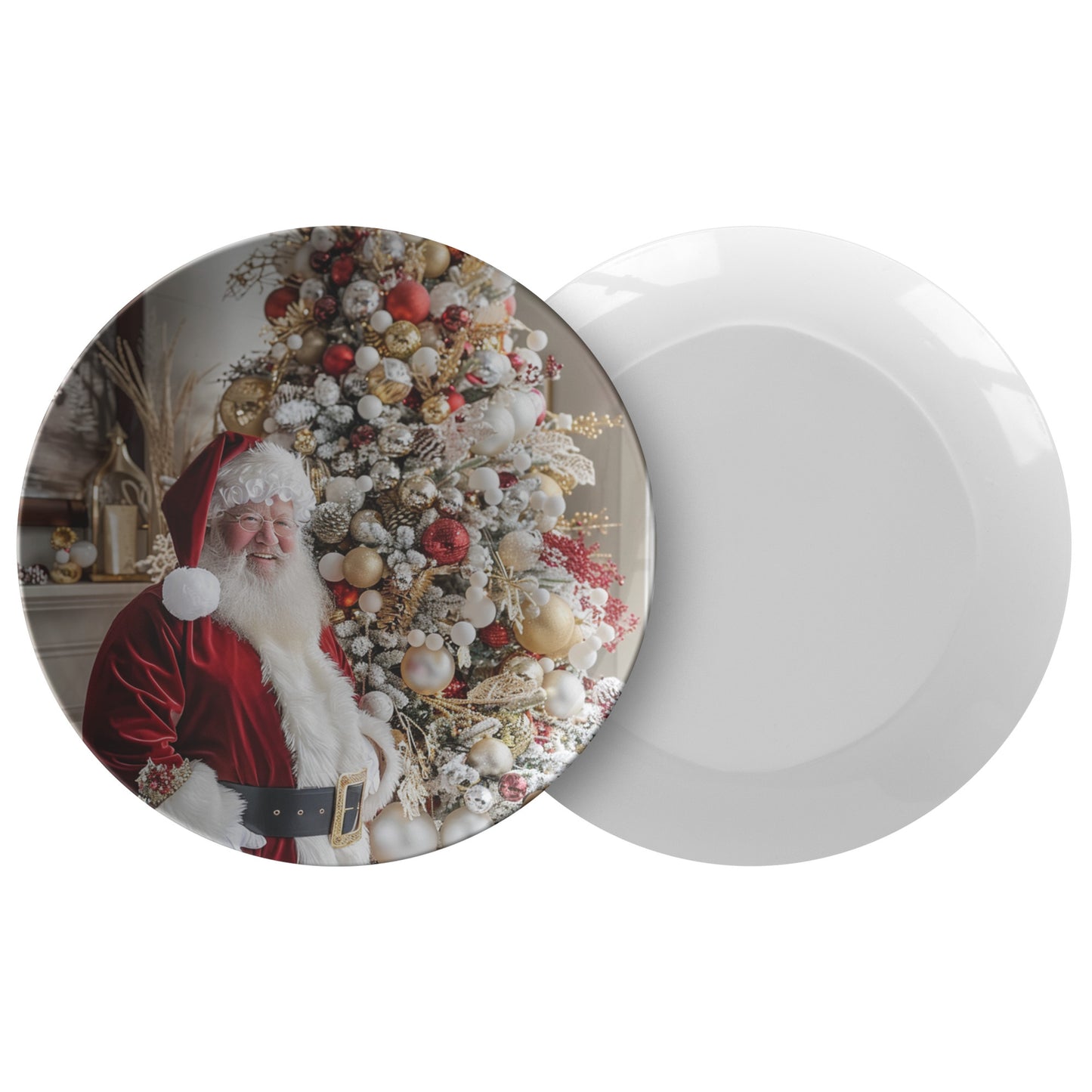 Santa in Red Plate 5