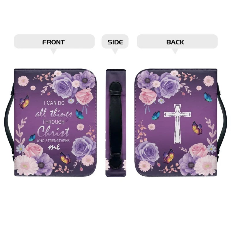 I Can Do All Things Through Christ WHO STRENGTHENS ME Church Bible Cover Case