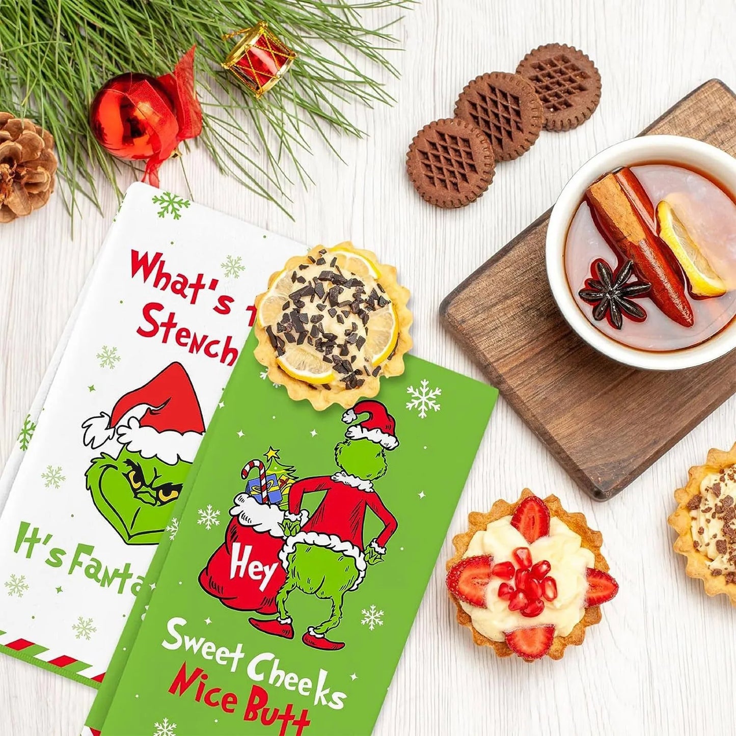 Grinch Dish Towels (2 Pcs)
