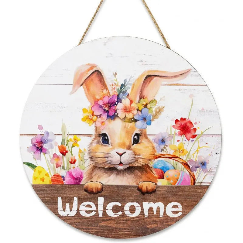Easter Wooden Welcome Door Decorations