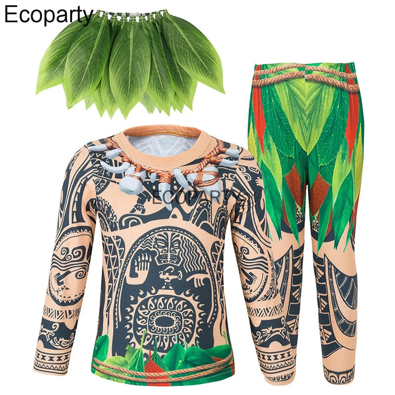 Maui Tatoo Costume (2 or 3 Pieces)