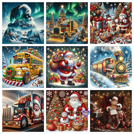 Holiday Diamond Painting Kit 5D DIY Cartoon