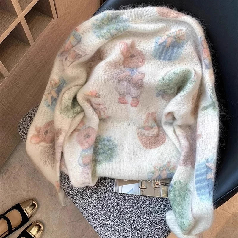 Beaded Bunny Sweater