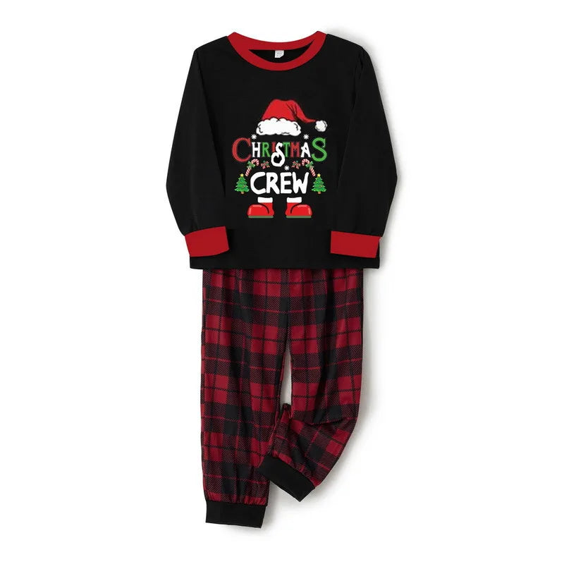 Family Christmas Crew Plaid Pajamas Sets