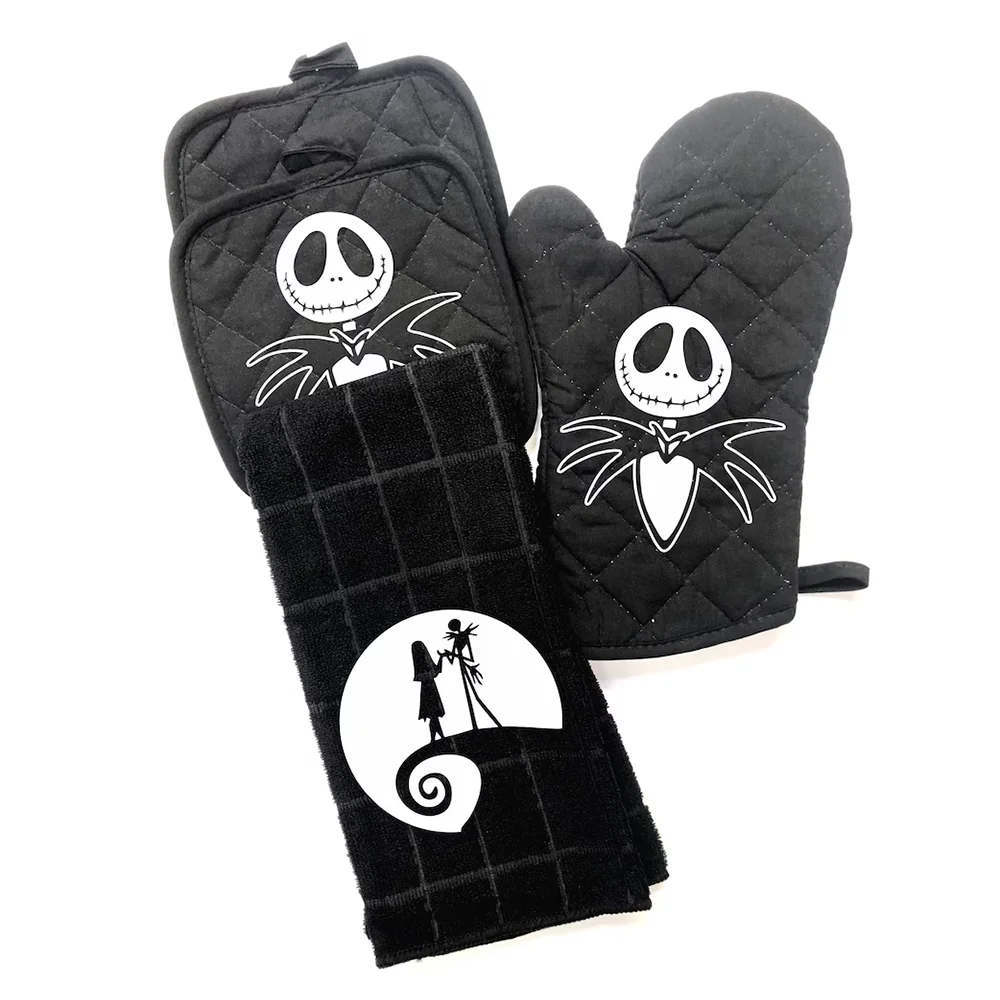 Jack Skeleton Kitchen Towel / Pot Holder / Mit Set (3 Pcs)
