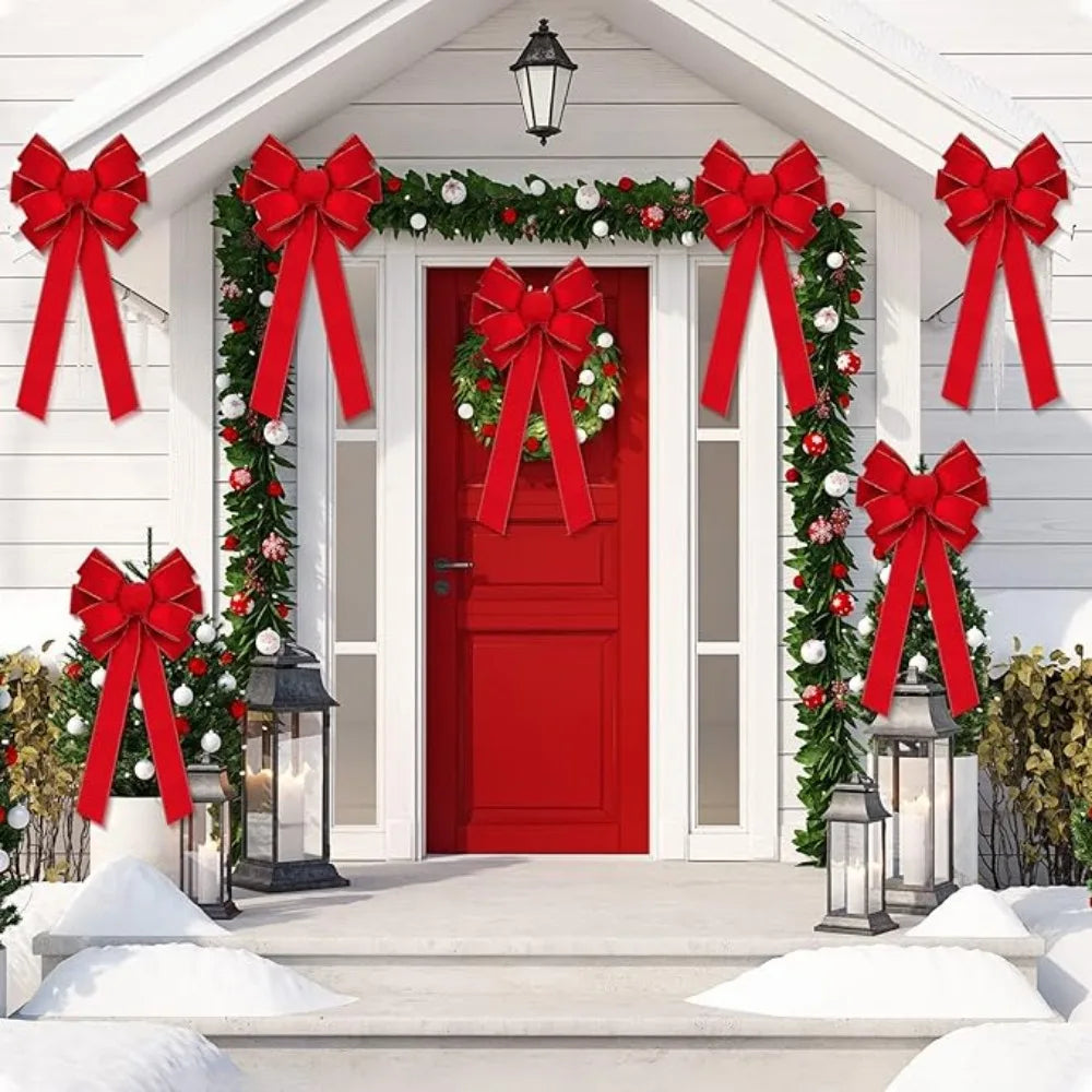 Red Velvet Christmas Bows