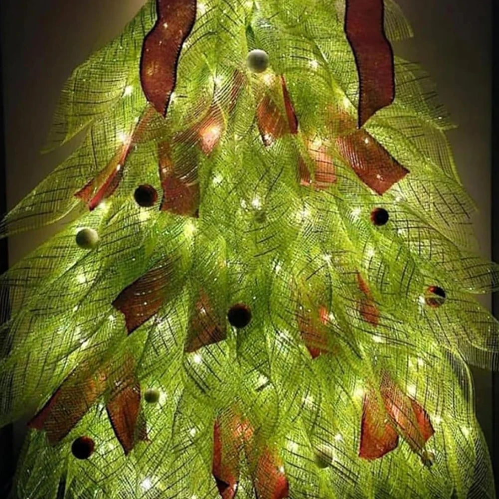 Front Door Christmas Tree Wreath