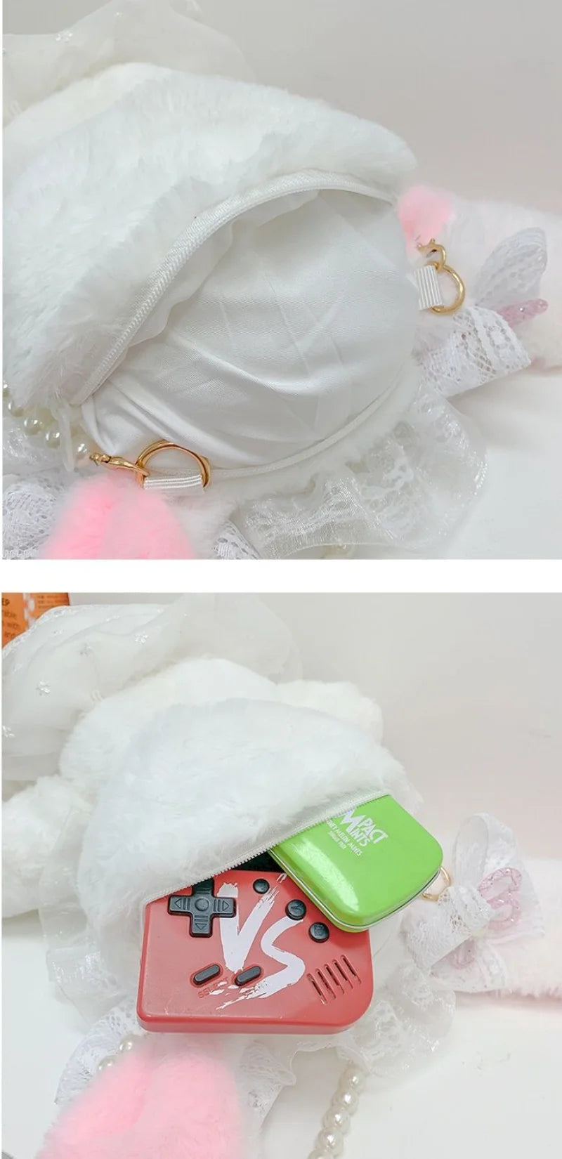 Bow Rabbit Doll Crossbody Bag