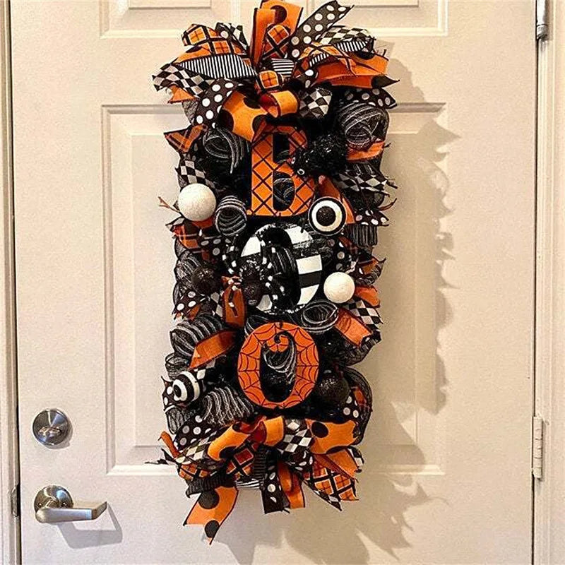 Halloween Boo Swag Wreath