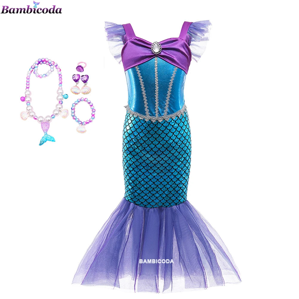 Little Mermaid Ariel Princess Dress Costumes