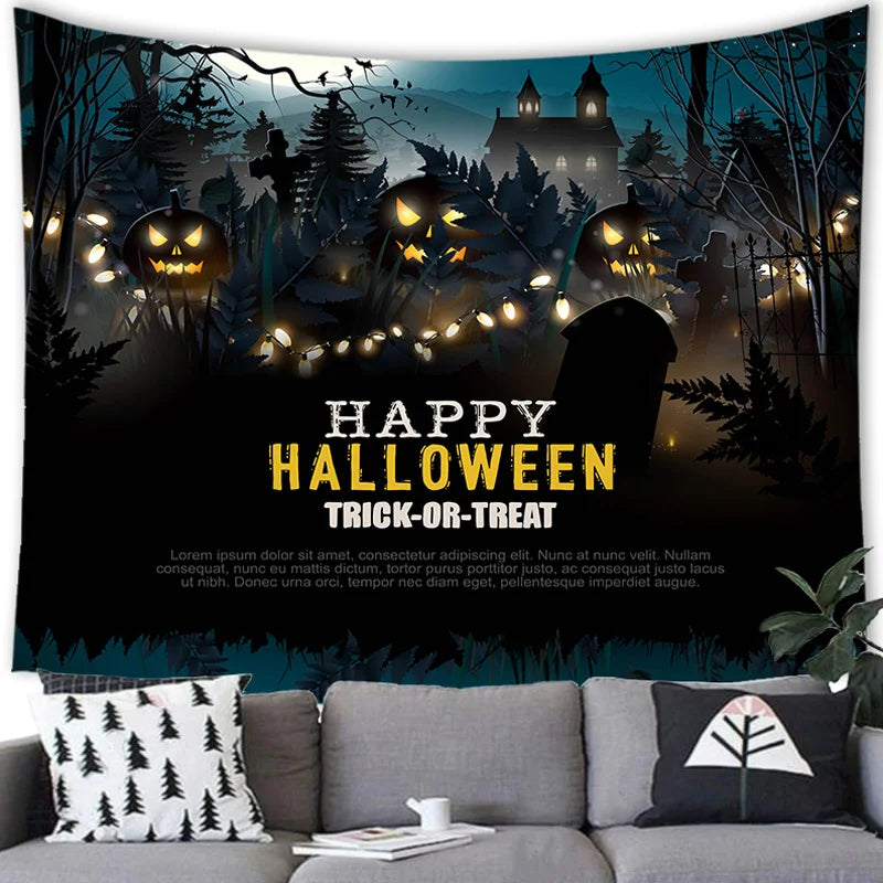 Halloween Decor Tapestry Wall Hanging