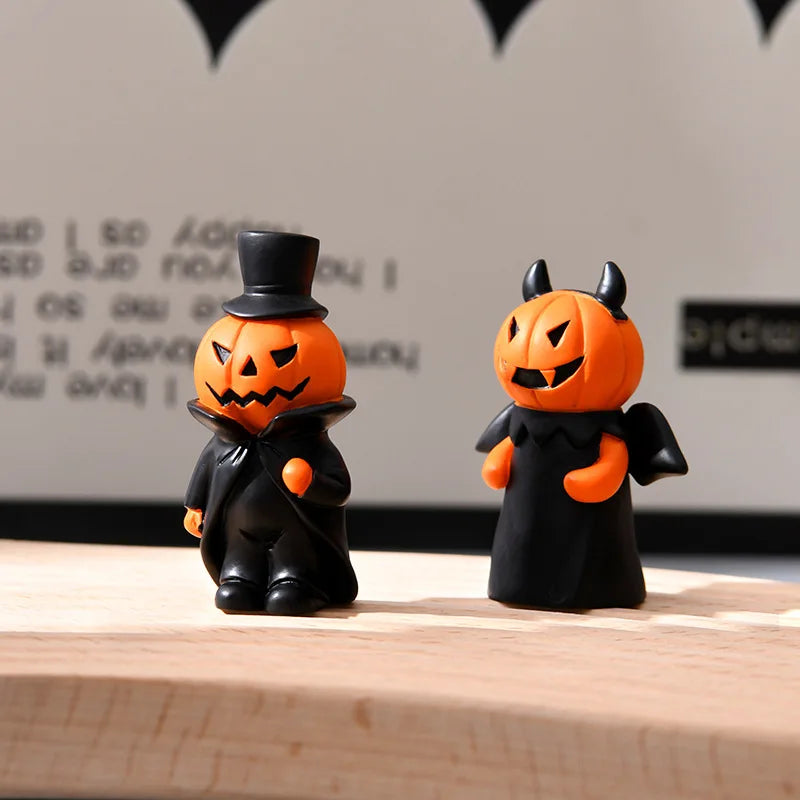 Pumpkin desktop spooky doll decorations