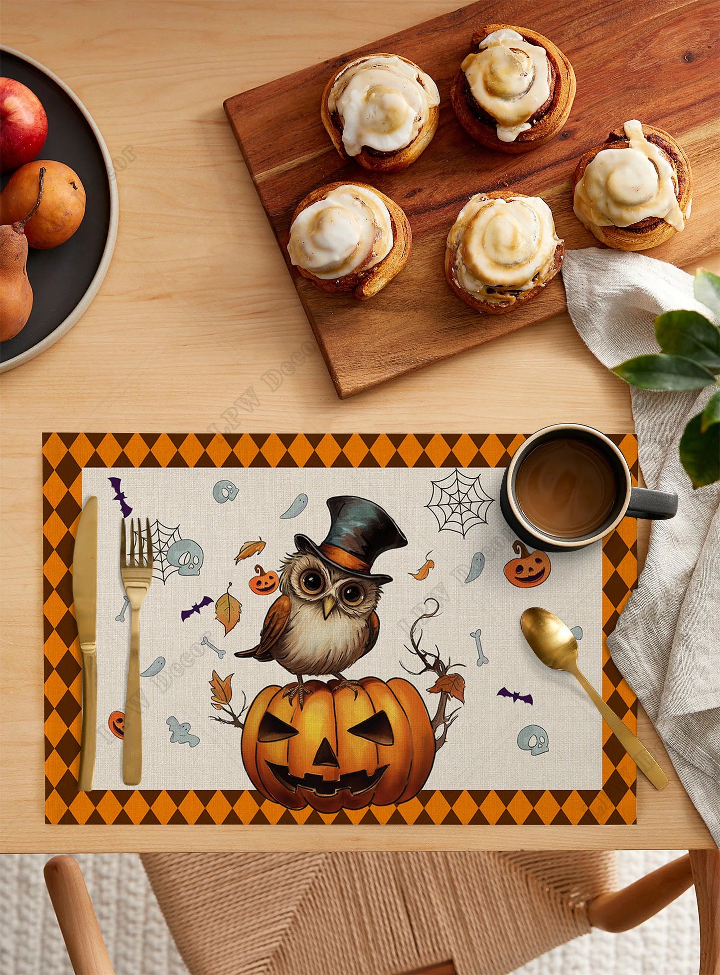 Halloween Placemat Sets (4/6 Pcs)
