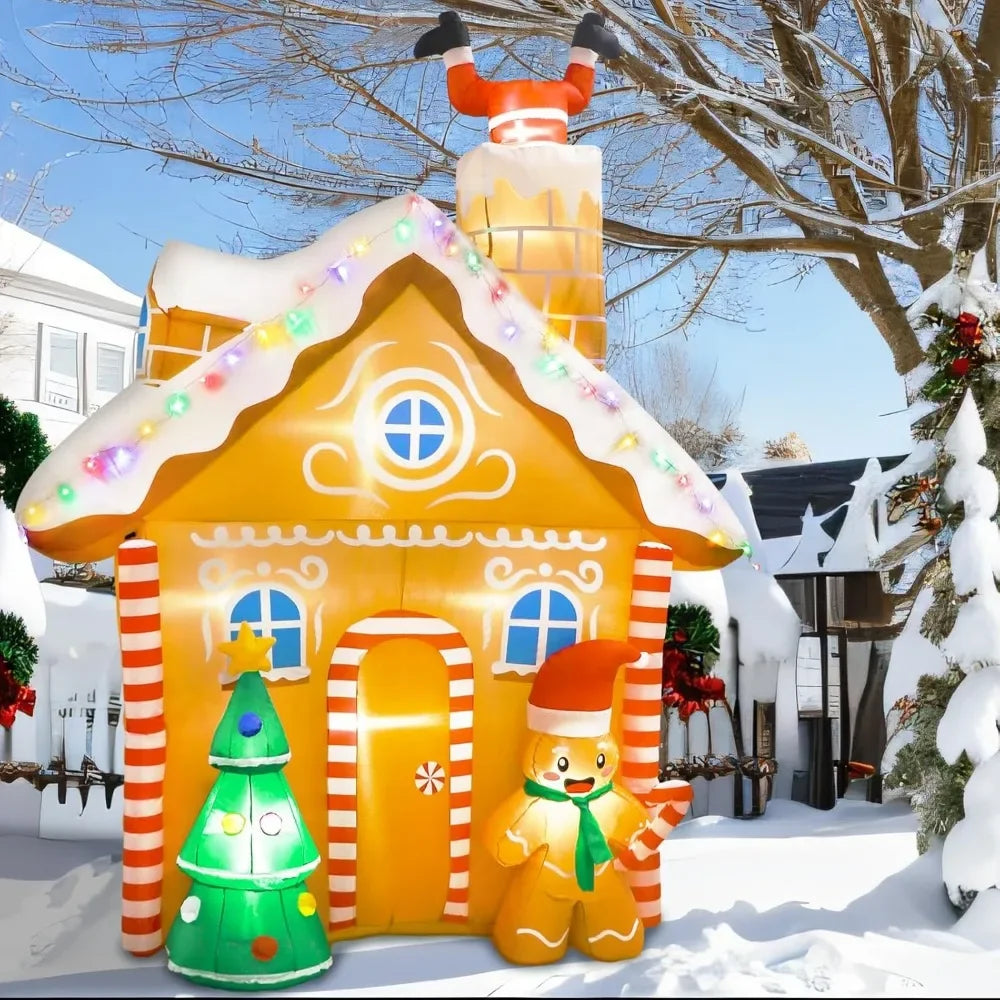 10FT Christmas Inflatable Gingerbread House