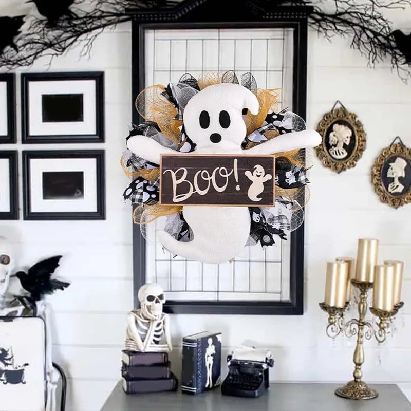 Boo Ghost Wreath