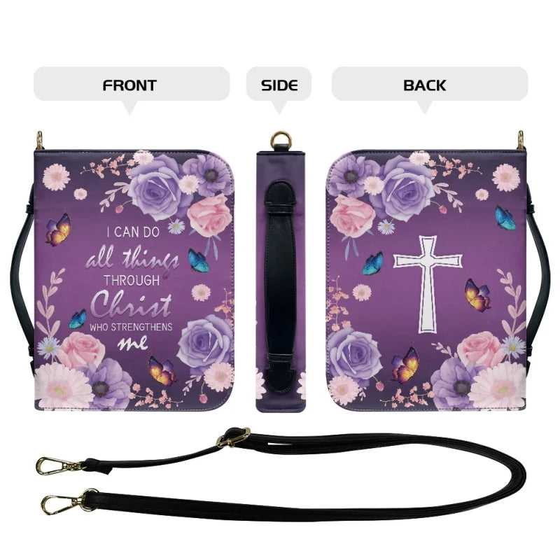 I Can Do All Things Through Christ WHO STRENGTHENS ME Church Bible Cover Case