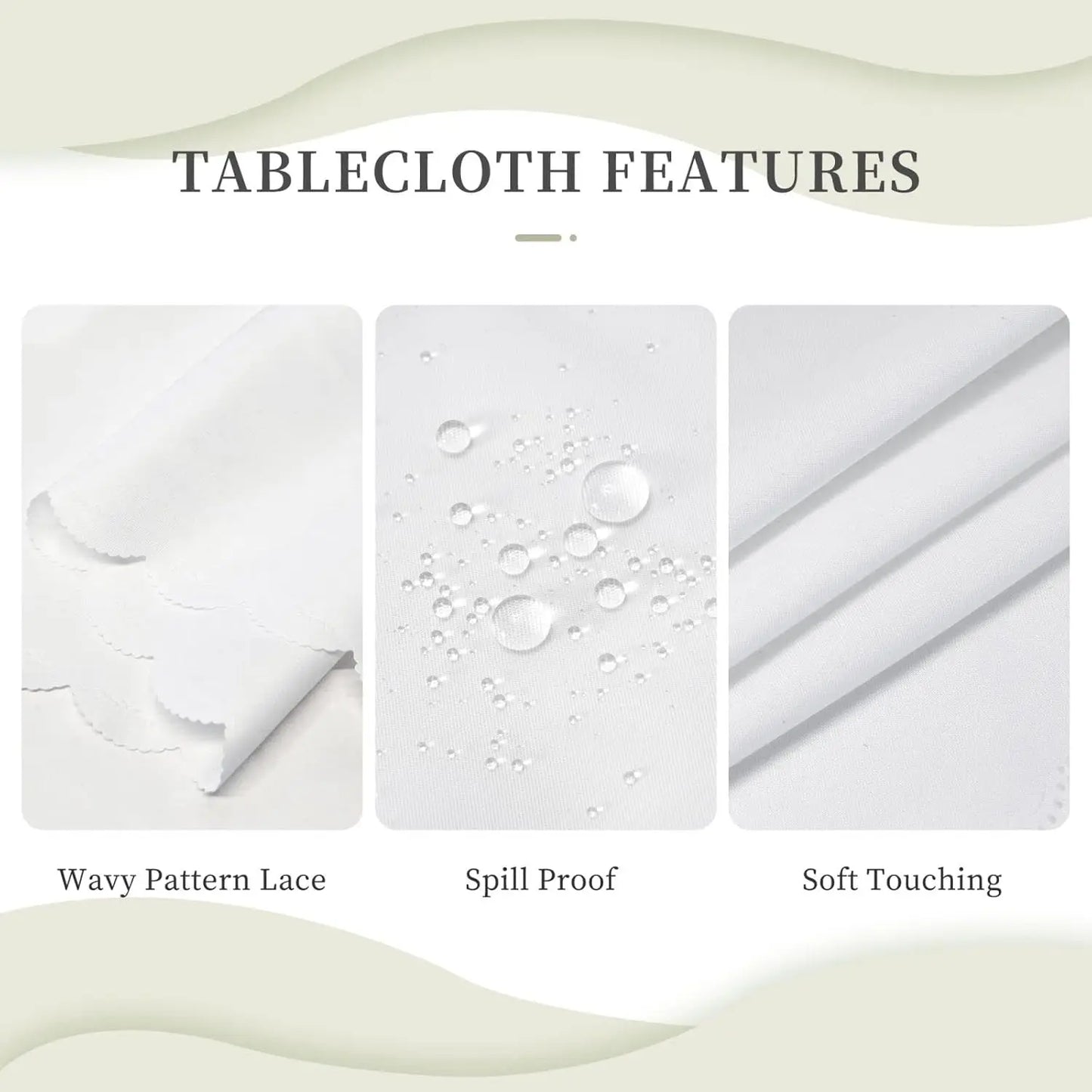 Fall Autumn Pumpkin and Leaf Harvest Round Tablecloth