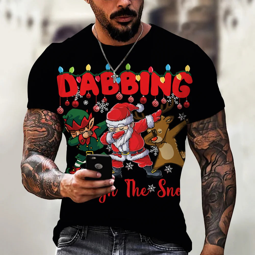 Fun Christmas Holiday Hip Hop Santa T-shirts