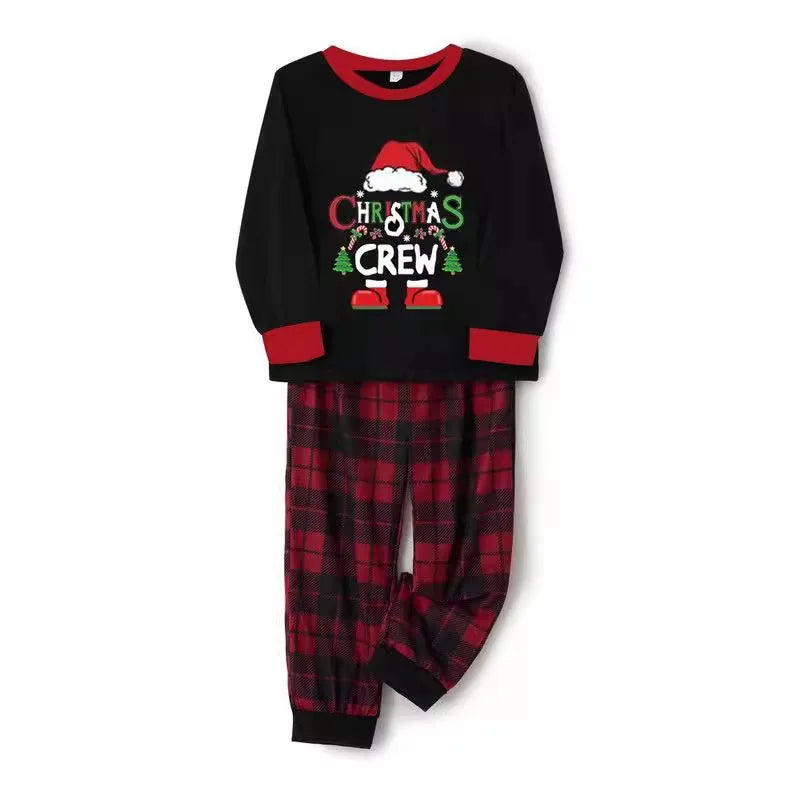 Family Christmas Crew Plaid Pajamas Sets