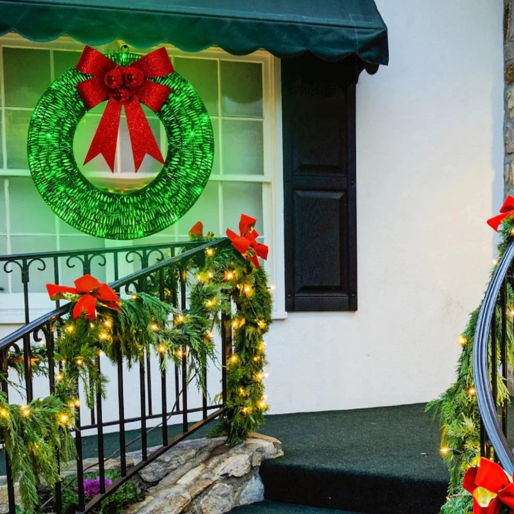 LED Lighted Christmas Wreath