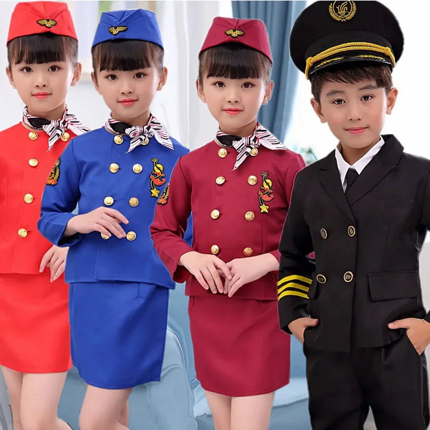 Pilot / Stewardess Costumes (Unisex)