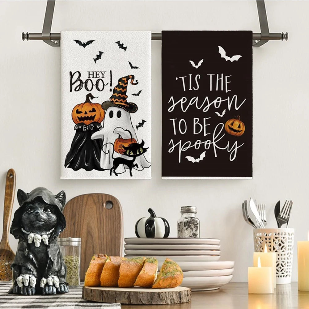 Festive Halloween Kitchen Towel