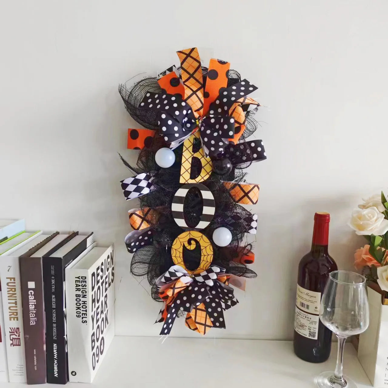 Halloween Boo Swag Wreath