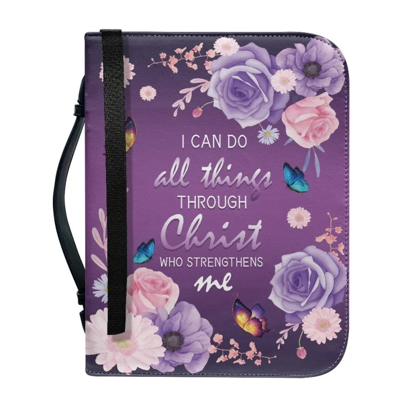 I Can Do All Things Through Christ WHO STRENGTHENS ME Church Bible Cover Case