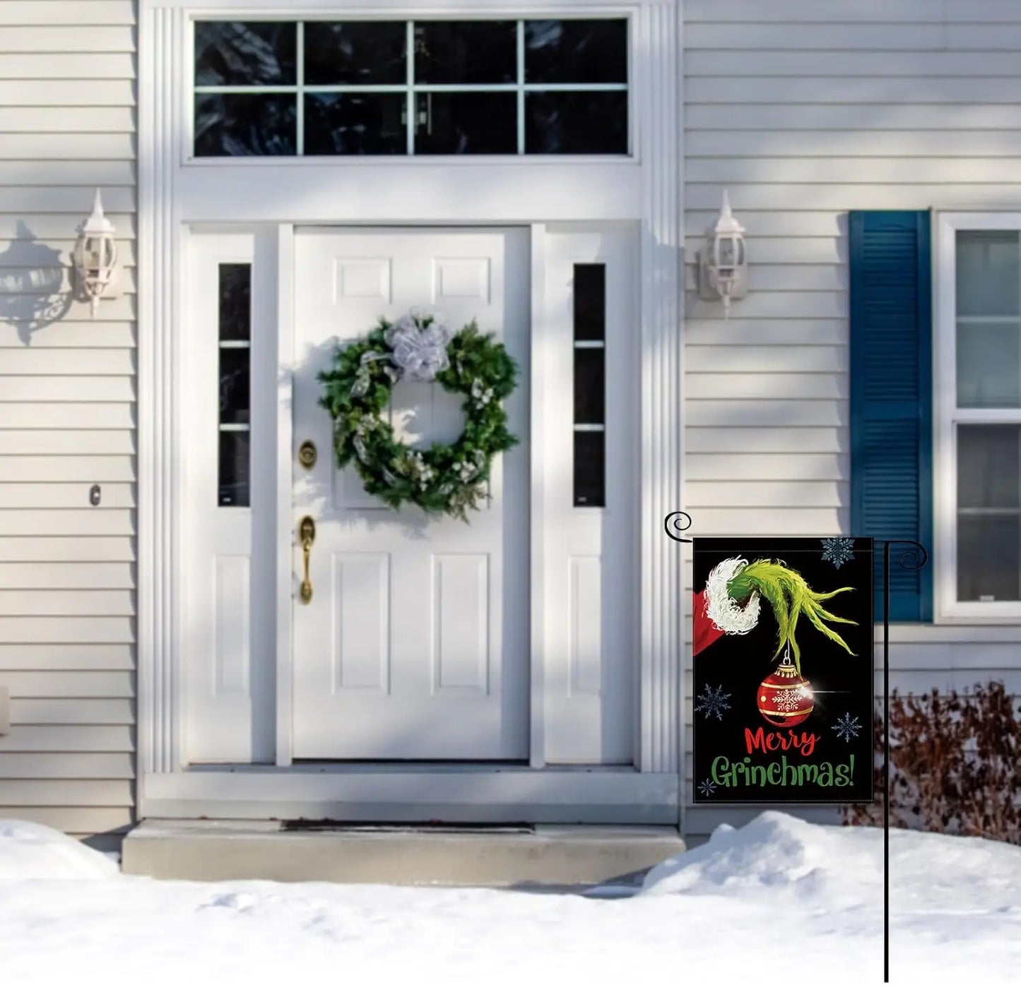 Grinch Christmas Garden Flags