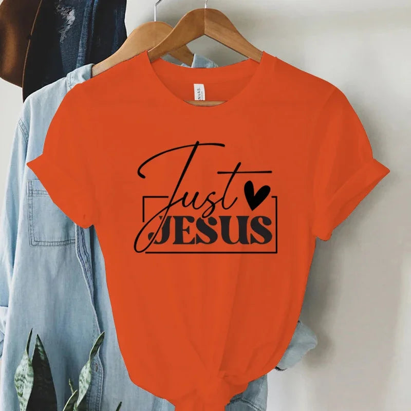 "Just Love Jesus" Faith Print T-Shirt