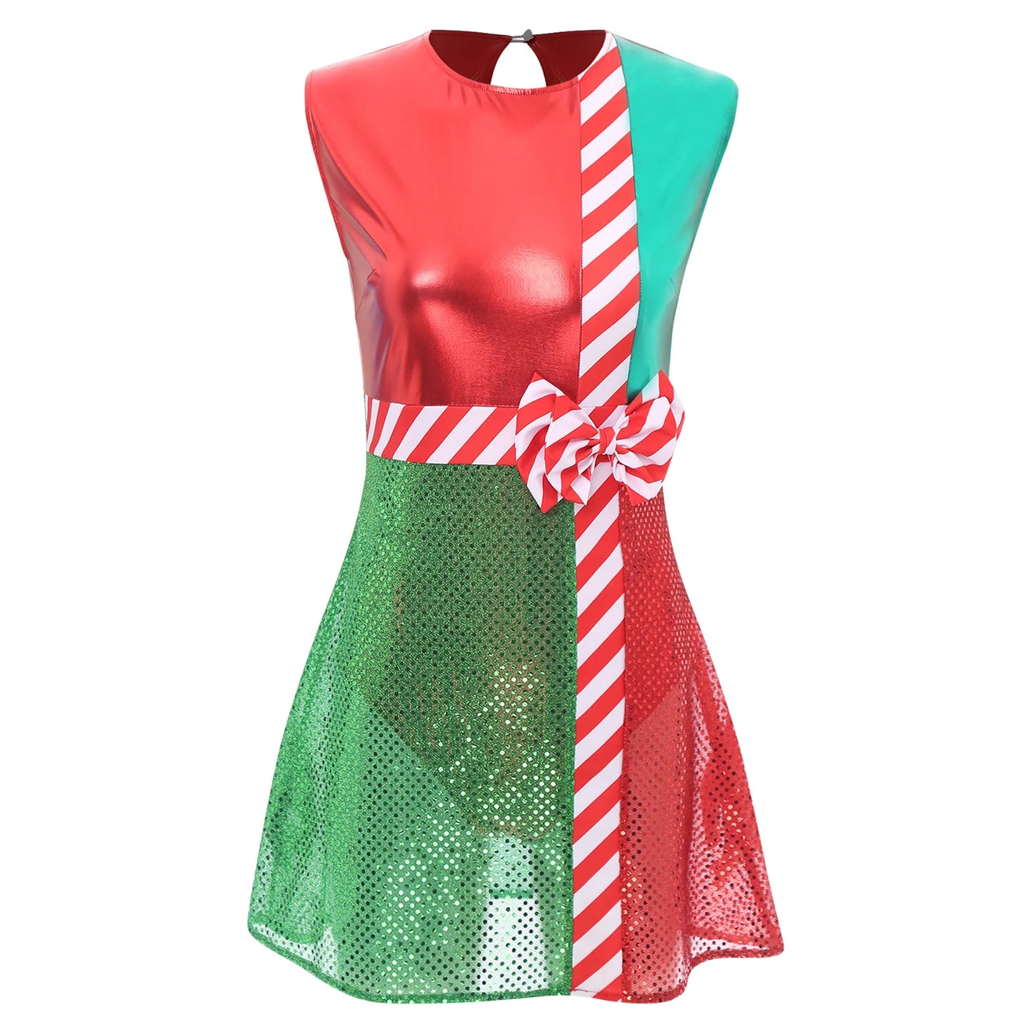 Sleeveless Bowknot Dance Dress