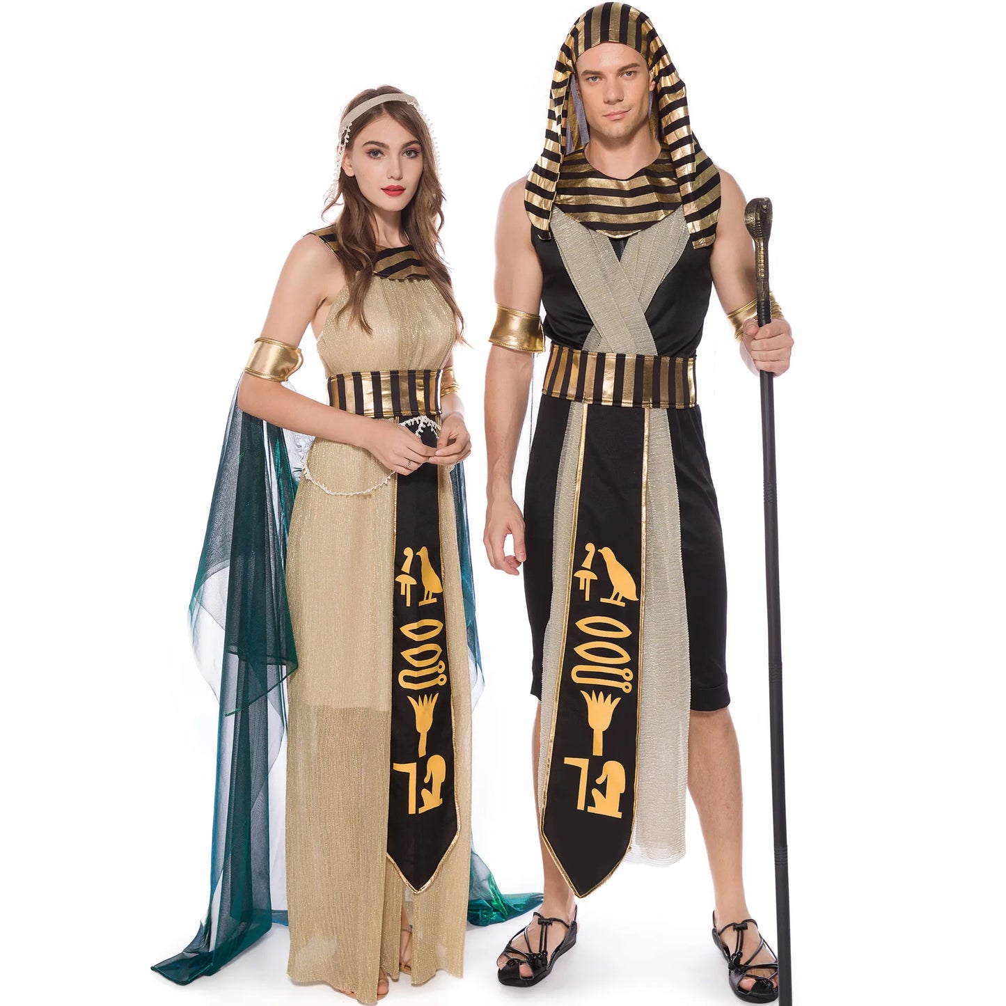 Ancient Egyptian Pharaoh / Queen Adult Costumes 1