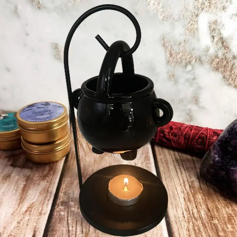 Hanging Cauldron Candle Holder