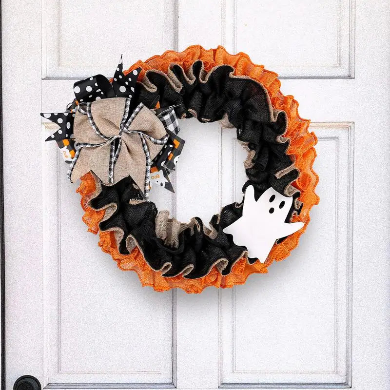 Spooky Halloween Burlap Wreath