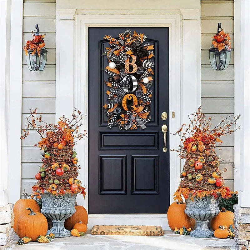 Halloween Boo Swag Wreath