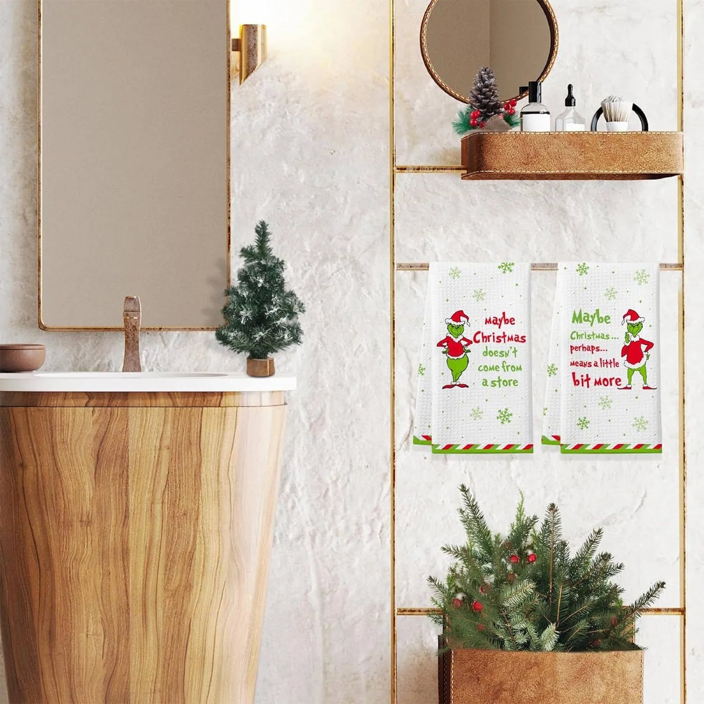 Grinch Dish Towels (2 Pcs)