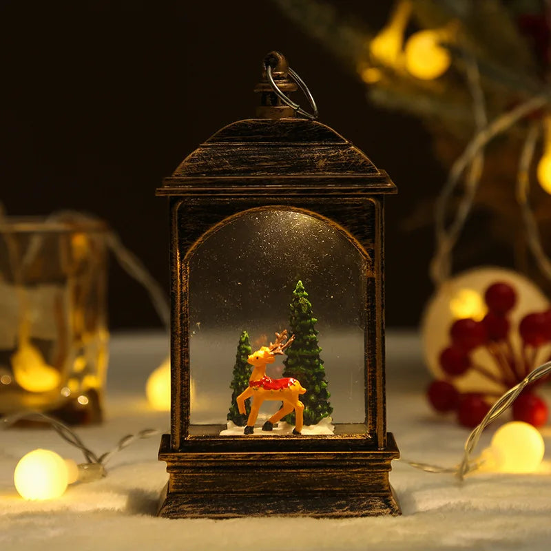 Whimsical Christmas Snow Globes in Delightful Shapes with Lights