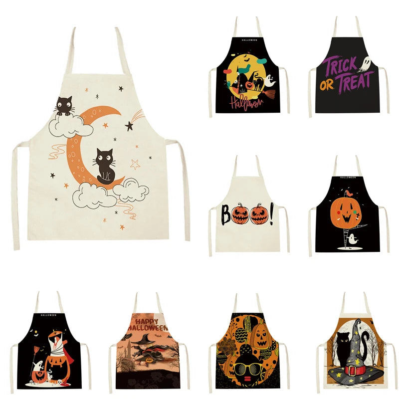 Fun and Spooky Halloween Kitchen Aprons