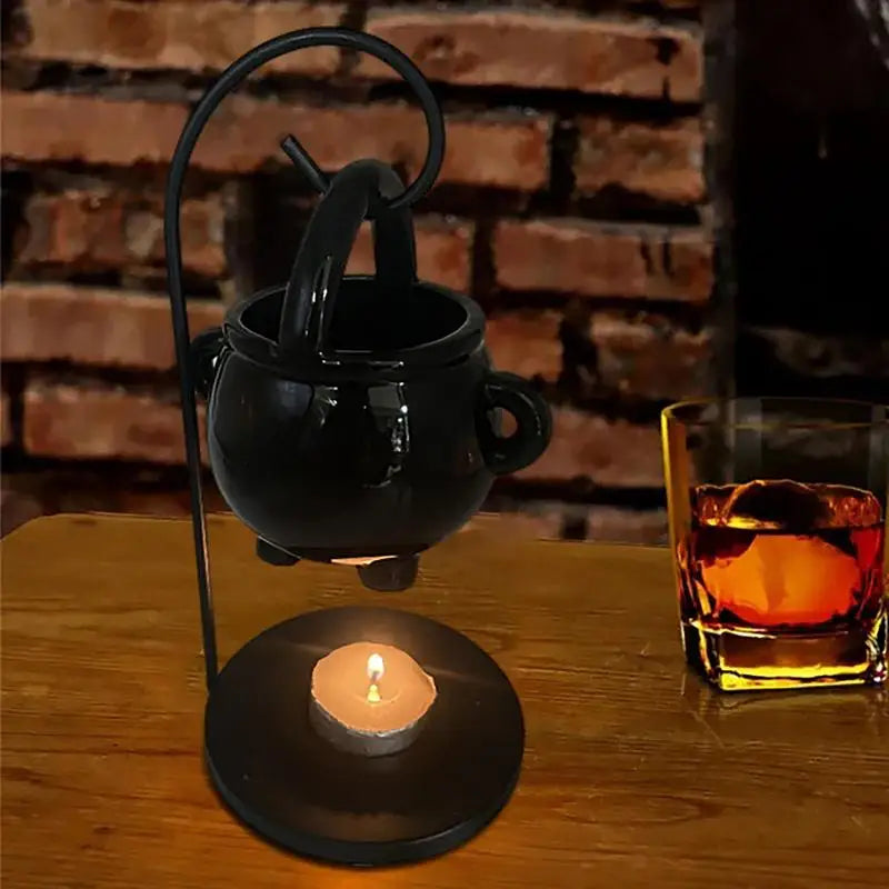 Hanging Cauldron Candle Holder