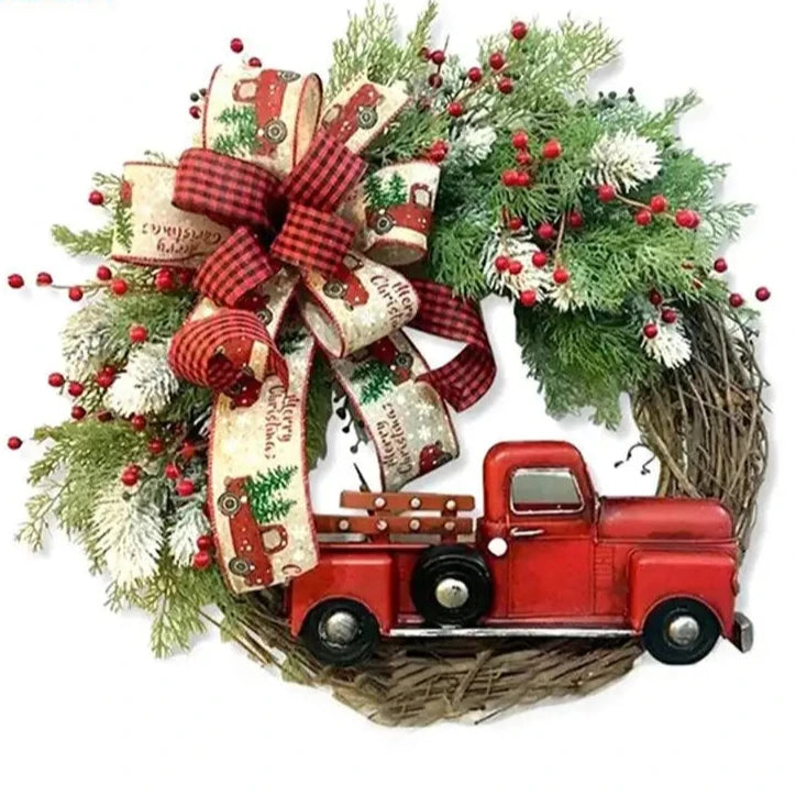 Old-Fashioned Mini Truck Wreath
