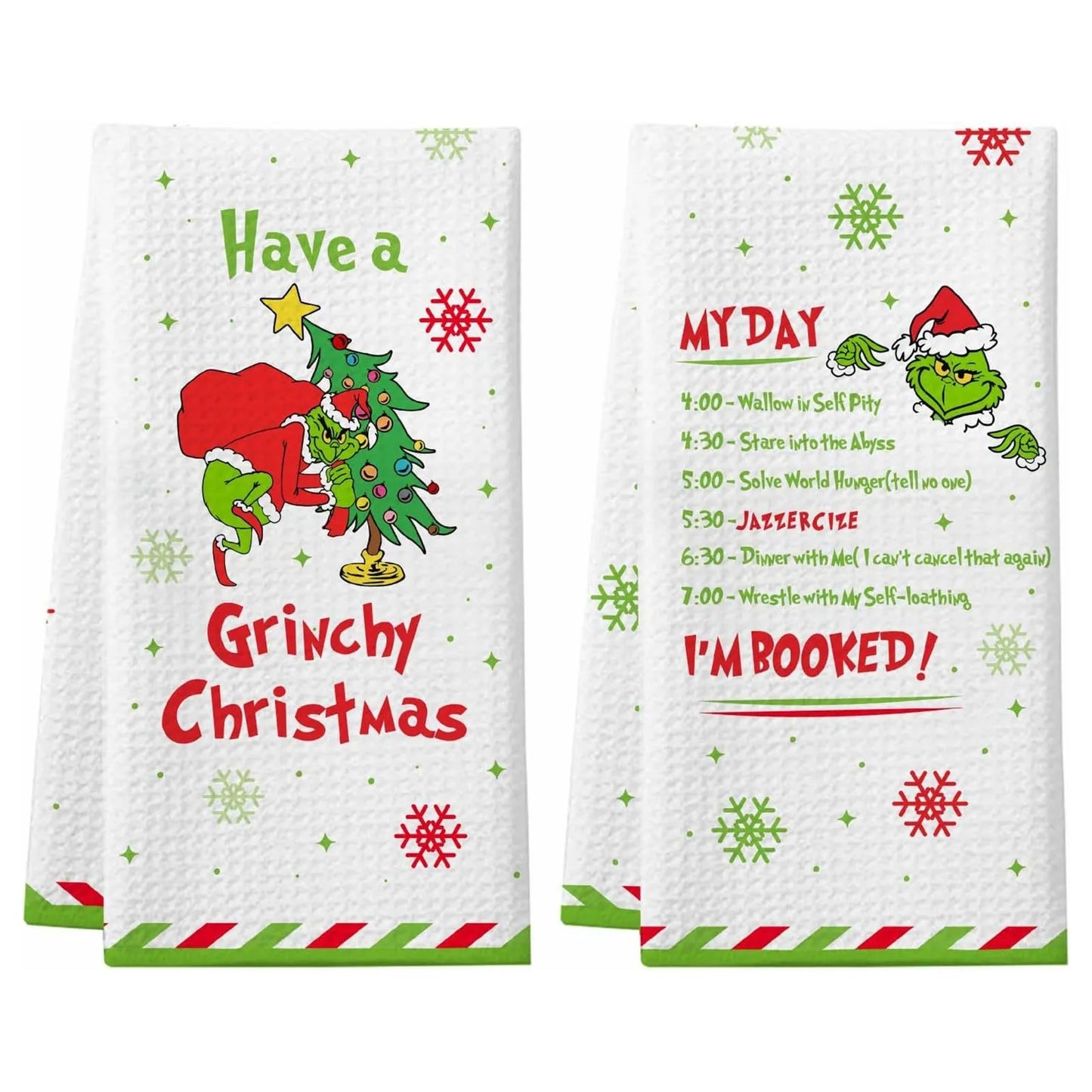 Grinch Dish Towels (2 Pcs)