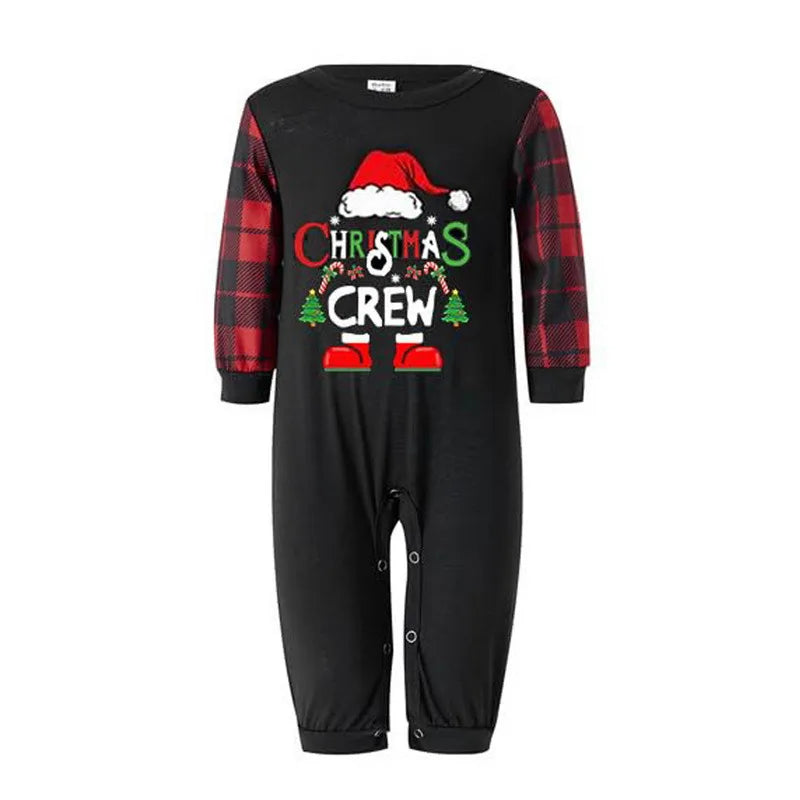 Family Christmas Crew Plaid Pajamas Sets