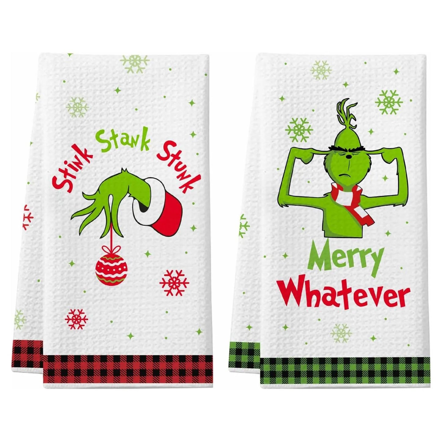 Grinch Dish Towels (2 Pcs)