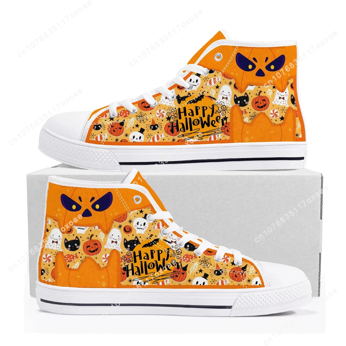 Halloween High Top Canvas Sneakers