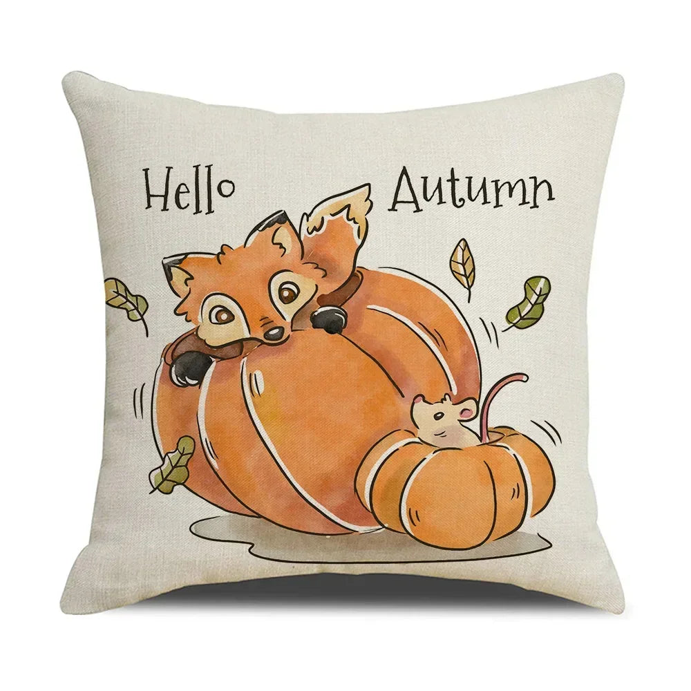 Fall Pumpkin Cushion Covers