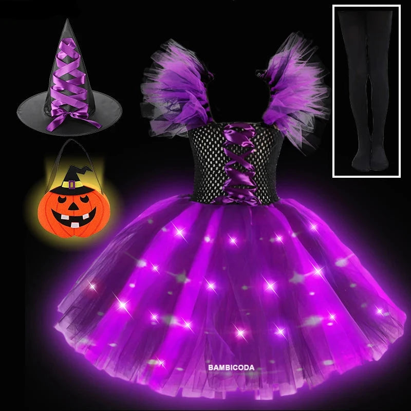 Sparkling Witch Dress Costume (with LED)