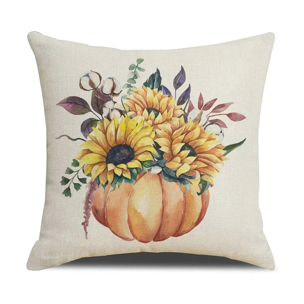 Fall Pumpkin Cushion Covers