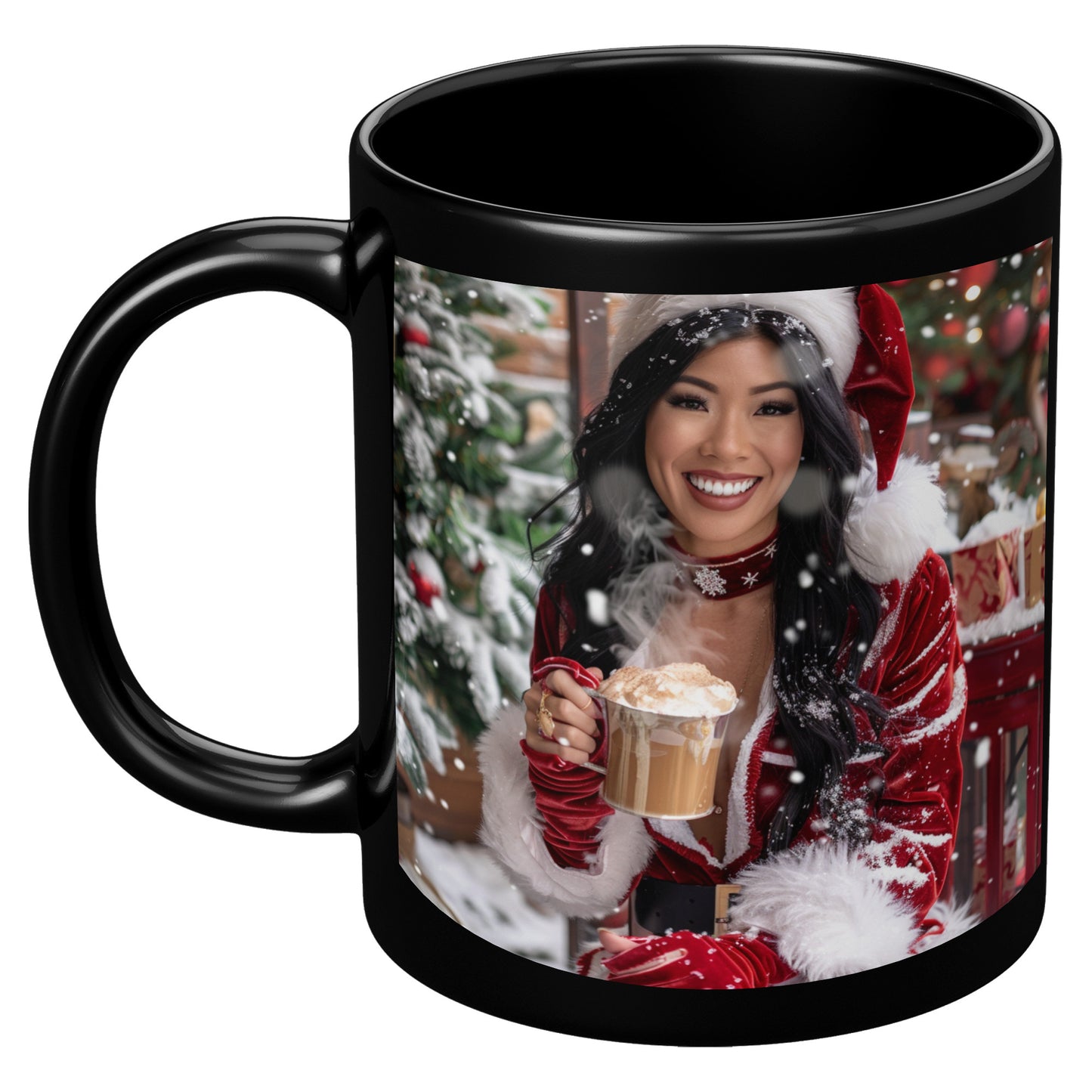 Sparkle Snow Mug Black